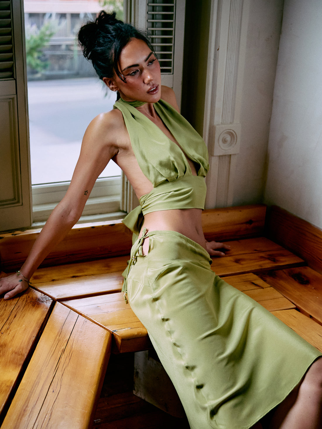 Margot Skirt - Pistachio